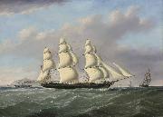 Joseph heard bound merchantman passing Anglesey painting